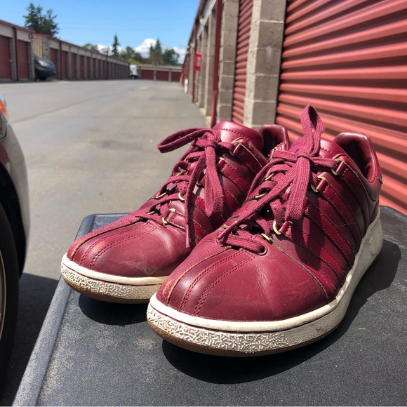 Kayswiss Classic 03343-648M Men’s Red Leather sneakers Size 11 - Picture 2 of 10